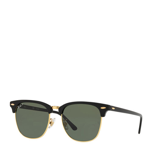 Ray-Ban/雷朋 派對 達人 半框 偏光 男女款 太陽鏡 黑色鏡框 綠色鏡片 墨鏡 眼鏡 RB3016F 55mm RayBan 雷朋