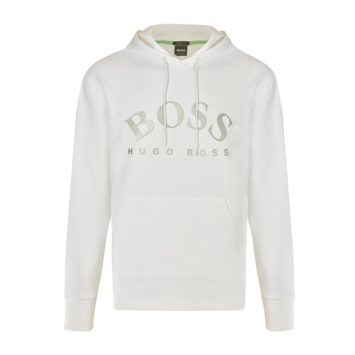 Hugo Boss/雨果波士 男裝 服飾 純色棉質(zhì)BOSS標時尚休閑長袖T恤連帽 男衛(wèi)衣
