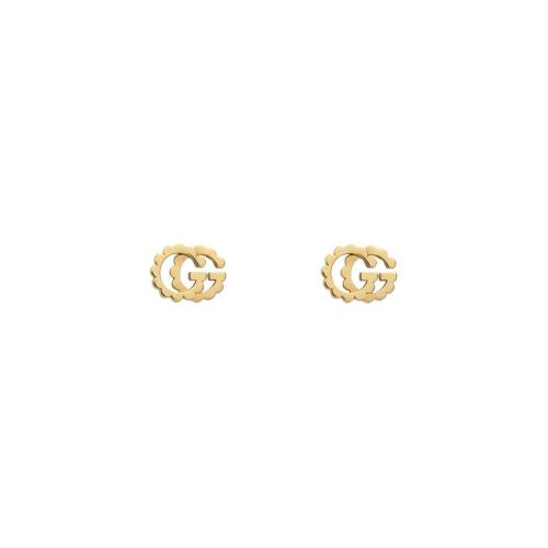  GUCCI古馳 22年秋冬 女士 雙G黃金耳環(huán) 481677 J8500 8000