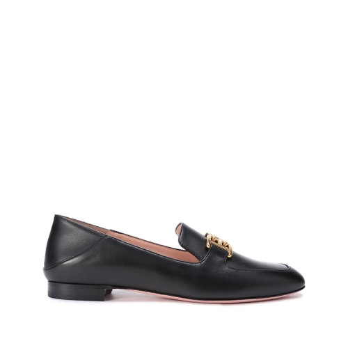 BALLY/巴利【22春夏新款】女士牛皮B-Chain可踩腳樂福鞋穆勒鞋平底鞋 ELLAH FLAT