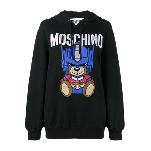 MOSCHINO/莫斯奇諾  女裝 服飾 棉質機器人圖案長袖休閑女士衛衣