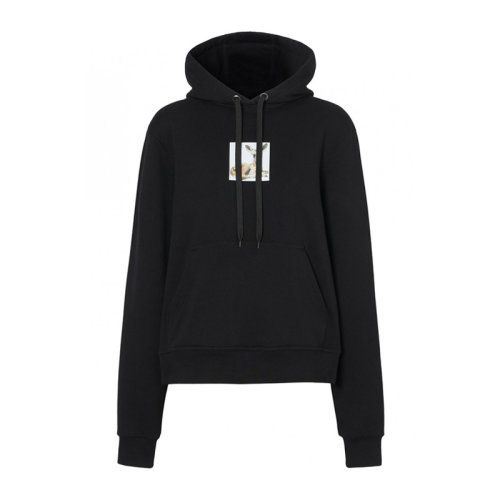 BURBERRY/博柏利 女裝 服裝 棉質抽繩式連帽套頭衫印花經典LOGO款 女衛衣 8024655