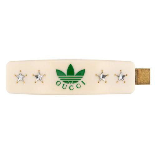  GUCCI古馳 22年秋冬 女士 adidas x Gucci聯名系列星星發夾 702940 IAABI 8516