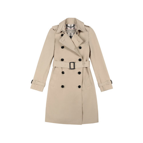 BURBERRY/博柏利 女士風衣 女款聚酯纖維長款風衣外套 80089761