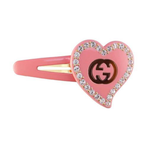  GUCCI古馳 22年秋冬 女士 GG愛心發(fā)夾 679031 I9354 8520