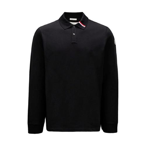  MONCLER蒙可蒙克萊 22年秋冬 男士 長(zhǎng)袖Polo Tricolor Long Sleeve Polo Shirt H20918B0002389