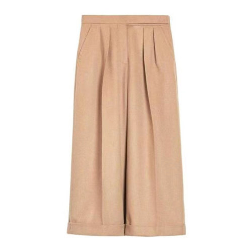 MaxMara/麥絲瑪拉 女士米色時尚休閑闊腿褲 MICIO 001