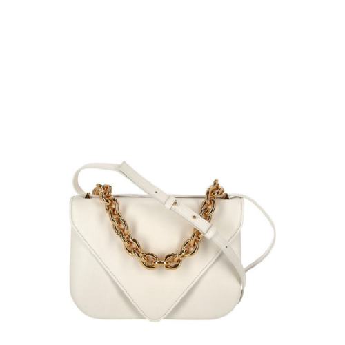  Bottega Veneta/葆蝶家 女士白色皮革單肩斜挎包 667398 V12J0 9009 PLSX