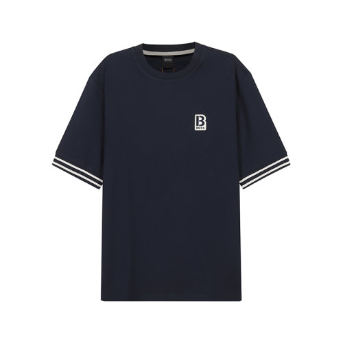 HUGO BOSS/雨果博斯【22春夏新款】男士棉質(zhì)圓領(lǐng)短袖T恤LOGO裝飾 50462554