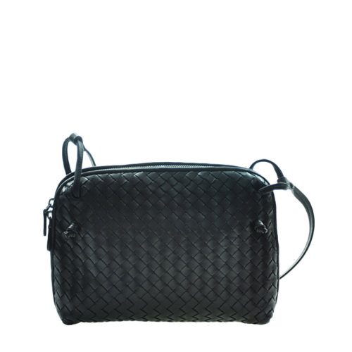Bottega Veneta/葆蝶家 女士純色羊皮經(jīng)典編織時(shí)尚拉鏈開合手提包單肩包斜挎包女包 245354-V0016 多色可選