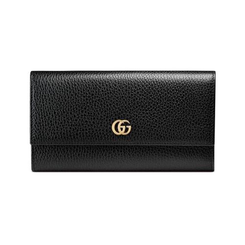  GUCCI古馳 22年秋冬 女士 GG Marmont系列皮革長款錢包 456116 CAO0G 1000 預定商品2-6周發貨
