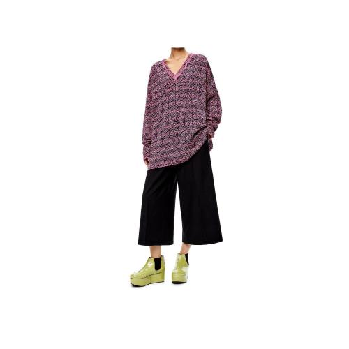  LOEWE羅意威 22年秋冬 女士 針織衫 Anagram oversize sweater in wool S359Y14K70-7202
