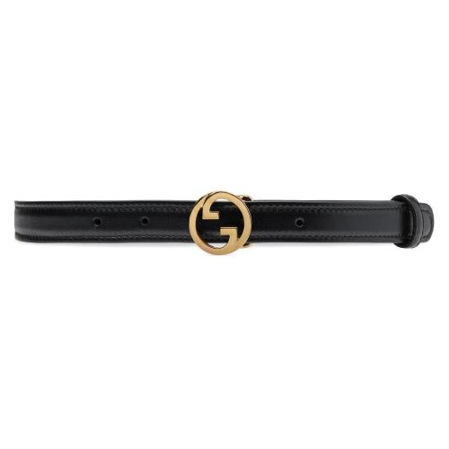  GUCCI古馳 22年秋冬 女士 Gucci Blondie系列窄版腰帶 723073 US10G 1000