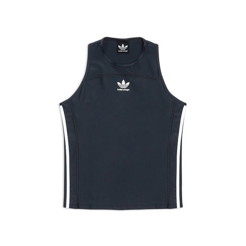 Balenciaga/巴黎世家 22年秋冬新款 ADIDAS聯(lián)名Speed系列 男士黑色粘膠纖維運(yùn)動(dòng)背心712284TTK211000