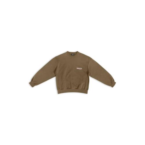  BALENCIAGA巴黎世家 22年秋冬 女士 衛衣 POLITICAL CAMPAIGN SWEATSHIRT REGULAR FIT 697869T