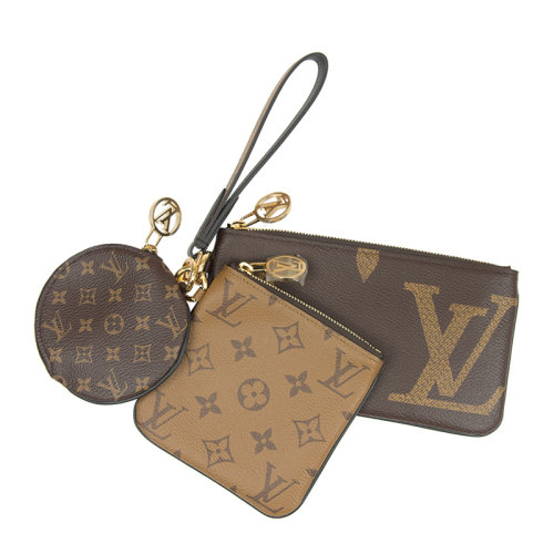 Louis Vuitton/路易 威登 女士啡色組合經典老花圖案錢包鑰匙包