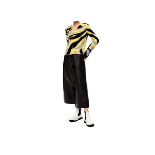  LOEWE羅意威 22年秋冬 女士 針織衫 Graphic intarsia cardigan in wool and mohair S359Y16K1