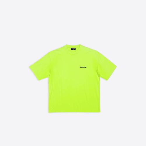  BALENCIAGA巴黎世家 22年春夏 男士 短袖T恤 BB CORP中等剪裁T恤 612966TJV877110