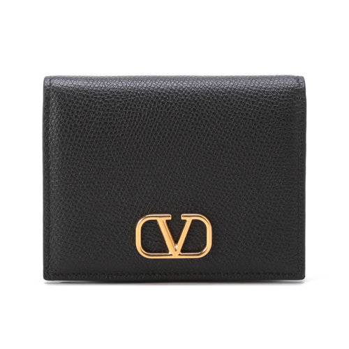 Valentino/華倫天奴【22春夏新款】女士牛皮VLogo Signature短款錢包錢夾 XW2P0R39 SNP