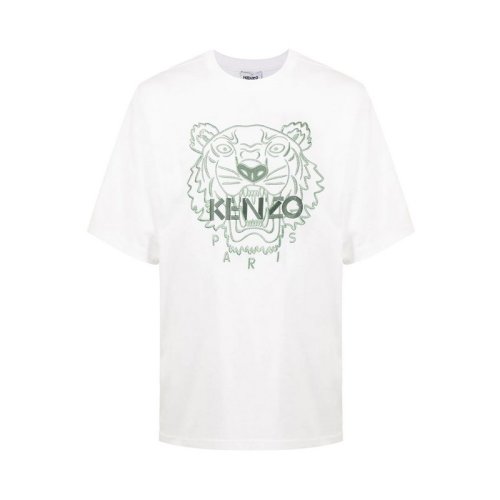  KENZO/高田賢三 男士白色棉質短袖T恤 FB65TS0894YF 01B PLFSX