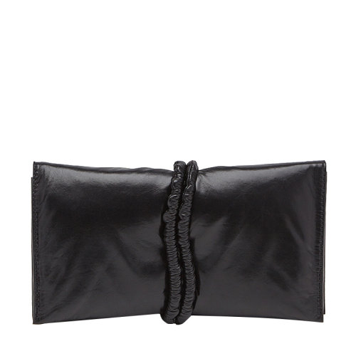 Bottega Veneta/葆蝶家 BV  女士黑色牛皮對折拉鏈零錢包手拿包錢包女包  629584-VA9A2-8803