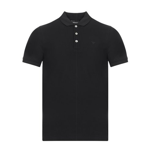  Emporio Armani/安普里奧阿瑪尼 男士黑色棉質(zhì)短袖POLO衫 8N1F92 JPTZ 0999 PLFSX