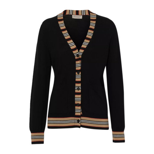BURBERRY/博柏利 秋冬新款 女裝 服裝 羊毛時尚休閑針織開衫 女士針織衣毛衣 8008953