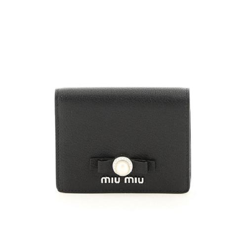  Miu Miu/繆繆 女士黑色時尚休閑錢包 5MV204 2F3R F0002 PLSX