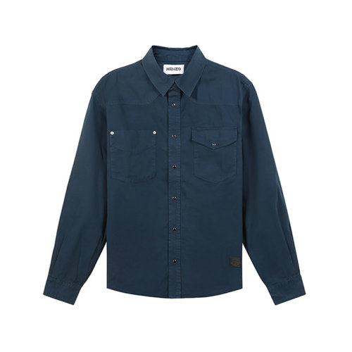 KENZO/高田賢三【22春夏新款】男士棉質長袖牛仔襯衫外套 5DC420 2EG