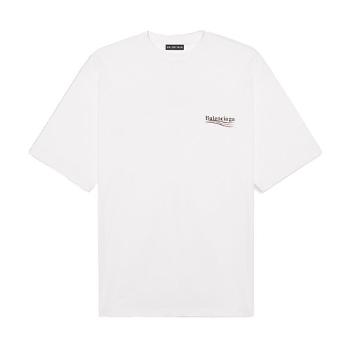 Balenciaga/巴黎世家  男士白色純棉短袖T恤 620969TIV529040