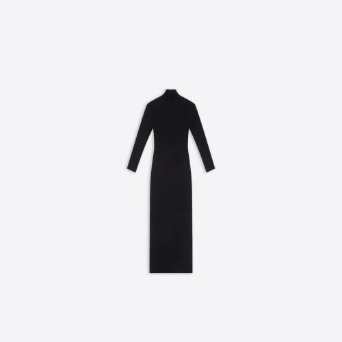  BALENCIAGA巴黎世家 22年春夏 女士 連衣裙 Womens Fitted Dress  in Black 696536T16461000