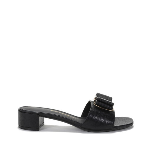 Salvatore Ferragamo/菲拉格慕  女士ZEFIR系列羊皮蝴蝶結涼鞋拖鞋 0733764