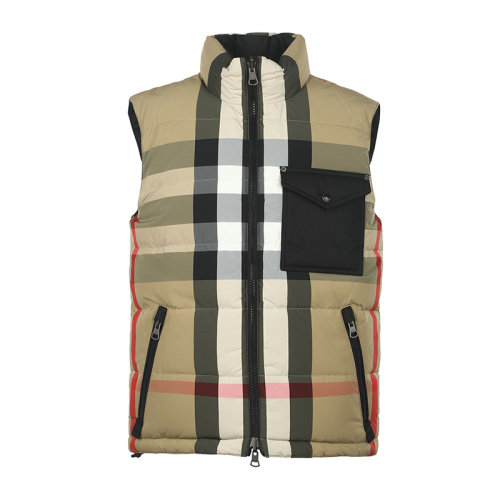 BURBERRY/博柏利22新款男士兩面穿羽絨背心男士羽絨服羽絨背心8032997