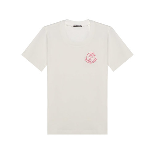 Moncler/蒙克萊 女士短袖T恤 女士棉質修身款圓領短袖T恤 8C00016 829FB