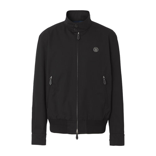 BURBERRY/博柏利 專屬標識圖案棉質嘎巴甸哈林頓外套 男士夾克 80415901