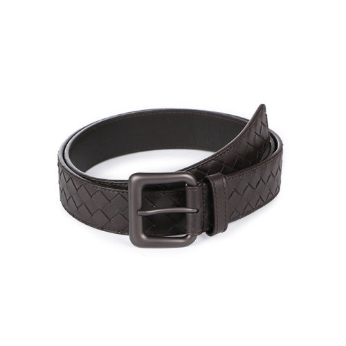 Bottega Veneta/葆蝶家 寶緹嘉 男士皮質編織時尚百搭針扣皮帶腰帶 271932V46502006