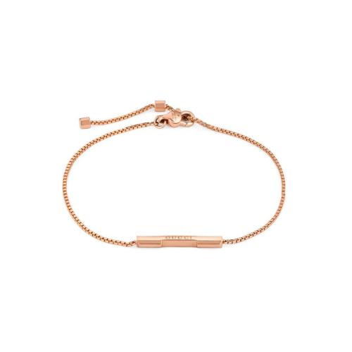  GUCCI古馳 22年秋冬 女士 Link to Love系列“Gucci”長條吊墜手鐲 662106 J8500 5702