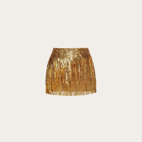  VALENTINO華倫天奴 22年秋冬 女士 短褲 SHORT BRODé TULLE ILLUSIONE 1B3RF2201EDG70