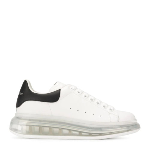 Alexander McQueen 亞歷山大·麥昆  鞋靴  男女同款白色低幫厚底圓頭系帶板鞋運(yùn)動鞋 男士休閑運(yùn)動鞋