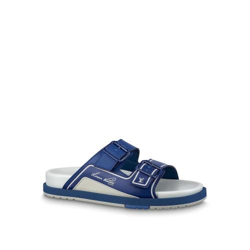  LV路易威登 22年秋冬 男士 平底涼鞋 MULE LV TRAINER 1AA6SI 1AA6SG 1AA6SC 1AA6SE 1AA6S8 1A