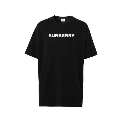 BURBERRY/博柏利 22年春夏新款 男士黑色純棉寬松版型短袖T恤80553071