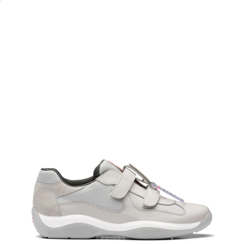 PRADA/普拉達 22年新款 America’s Cup Original系列 男士水晶色皮革和Bike織物材質系帶運動鞋PS0906_5RU_F0002