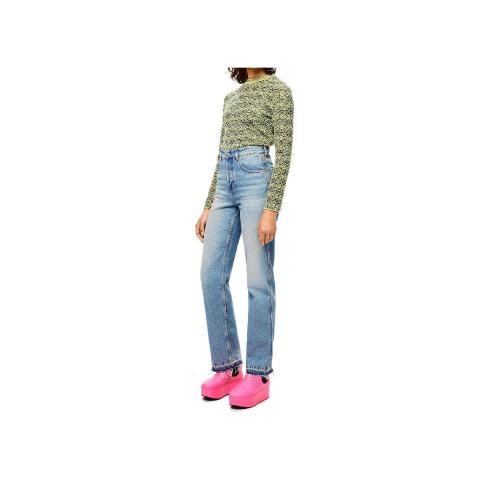  LOEWE羅意威 22年秋冬 女士 休閑褲 Straight leg jeans in denim S359Y11X06-6395