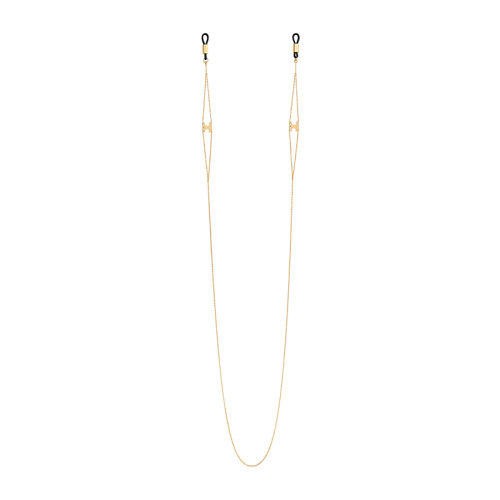 CELINE/賽琳 22新款 TRIOMPHE系列 女士塑料配金色金屬太陽鏡鏈460CF6ECP.35OR