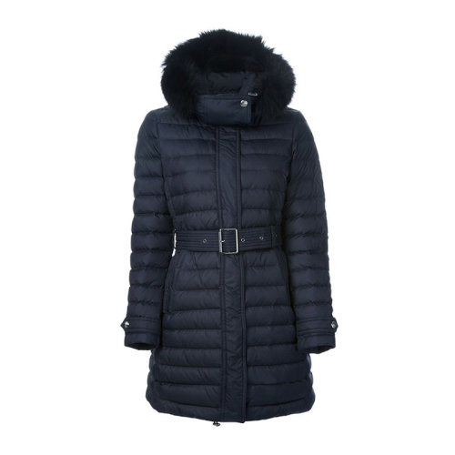 BURBERRY/博柏利  女裝 服裝 深藍色束腰連帽中長款 女士羽絨服 3944222