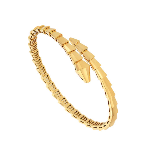 BVLGARI/寶格麗 22新款SERPENTI Viper系列 18K金黃金幾何風格手鐲359415