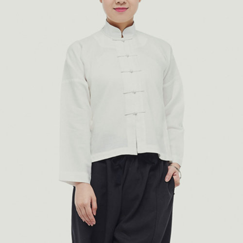 JLMT/凈蓮滿堂  民國對襟小衫  薄亞麻 女唐裝及漢服