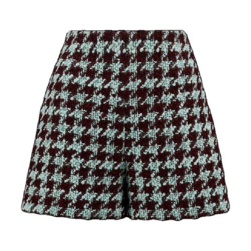  MONCLER蒙可蒙克萊 22年秋冬 女士 短褲 千鳥格粗花呢短褲 H20932B000085969YF84