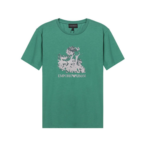 Emporio Armani/安普里奧阿瑪尼 男士短袖T恤棉質圓領LOGO印花圖案 6K1T6Q 1JQ4Z