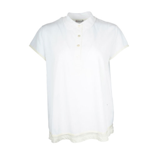 Moncler/蒙克萊 蒙口  女裝時尚百搭白色女士短袖POLO衫 838880083153001